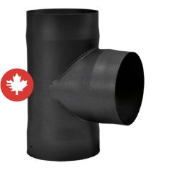 "T" with cap for single wall pipe