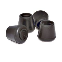 Rubber leg tip - Black - 3/4" - 4/Pkg