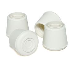 Rubber leg tip - White - 7/8" - 4/Pkg