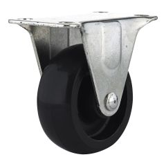 Industrial Black General Duty Polypropylene Caster - Model: Rigid - 2" x 62 mm