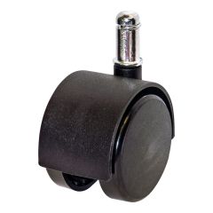 Dual-Wheel Furniture Caster - With Friction Grip Stem - 2"