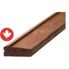 Lisse à barreau en bois traité brun