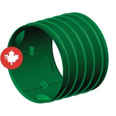 Manchon extérieur à drain, 4", vert