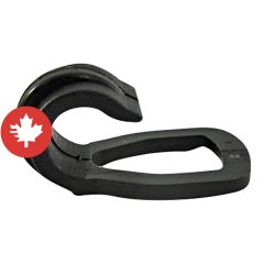 Crochet coulissant, noir, 5/16"