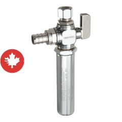 Soupape d'arrêt à angle avec antibélier