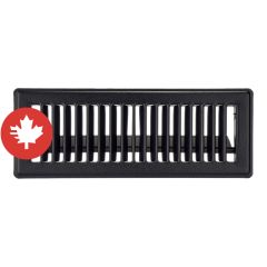 Floor Register - Black - 4" x 10"