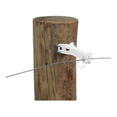 Isolateur de distancement pour poteau en bois à tenon