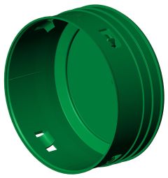 Exterior End Cap with Clip - 6" - Green