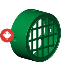 Grille de plastique, 6", vert