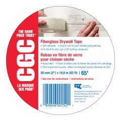 CGC Sheetrock Fiberglass Drywall Tape - White - 65'