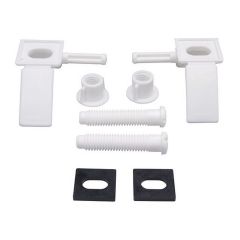 Toilet seat hinge kit
