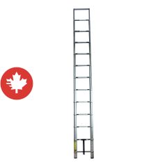 Telescopic ladder in aerospace-grade aluminum, 32" to 12.5'