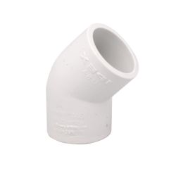 Coude de 45°, 1", blanc