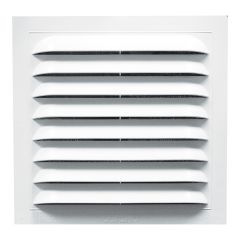 Évent de pignon carré standard, 12" x 12", blanc