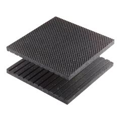 Rubber step cover – Non-Slip - Black - 24" x 36" x 3/4"