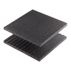 Rubber step cover – Non-Slip - Black - 36" x 48" x 3/4"