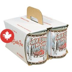 Boîte lithographiée pour cannes de sirop d'érable