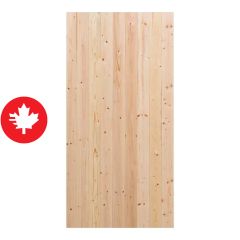 Lambris de bois, grade B, Joint en V, 3" x 8'  x 5/16", couleur naturelle, 5/pqt, couvre 10 pi²