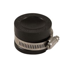 Bouchon flexible en PVC, 2", noir