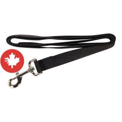 Laisse simple, noir, 1" x 48"