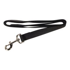 Laisse simple, noir, 1" x 48"