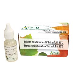 Solution étalon à 66 °BRIX ± 0,1 à 20 °C, 15 ml