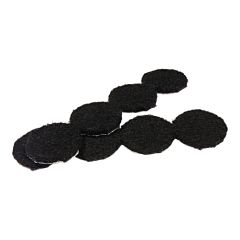 PRO-TEC Self-Adhesive Round Medium Felt Pads - Black - 1 1/8" - 16/Pkg