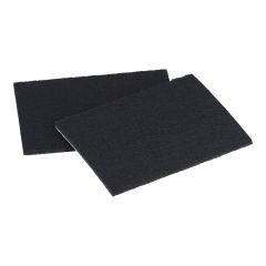 ECO FELTAC - Beige Cut-out Sheet Felt Pads - Black - 4 1/2" x 6" - 2/Pkg