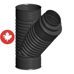 "Y" en plastique, 6", noir