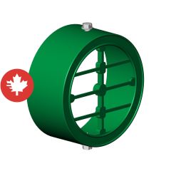 Grille de drain à gros trou, 4", vert