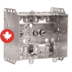 Boîte électrique rectangulaire, 5" x 3" x 2", 2 groupes