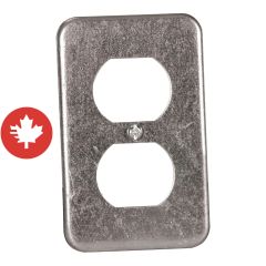 Plaque à prise double en métal