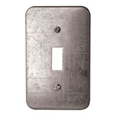 Plaque d'interrupteur en métal