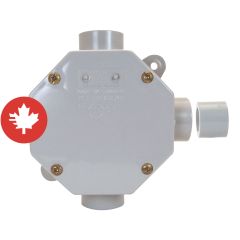 Boîte ronde avec couvercle en PVC