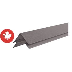 CanExel Ridgewood and Ultraplank Outside Corner - 1/2" x 10' - Wolf Grey