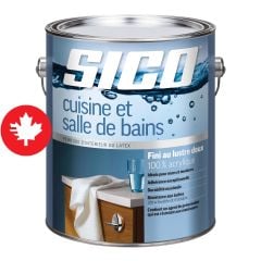 Paint SICO Kitchen and Bathroom, Smooth, Base 2, 3.78 L