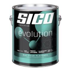 Paint SICO Evolution for ceilings, Flat, White, 3.78 l