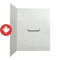 Shower Wall - Supreme - 48" - 2-piece - Acrylic - White