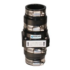 Clapet antiretour, 1 1/4" et 1 1/2", 2" ABS noir