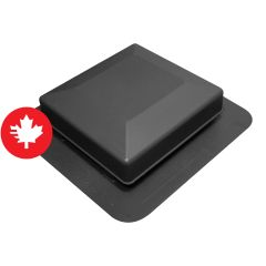 Square top roof vent - Black