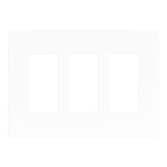 Plaque murale décorative, triple, blanc