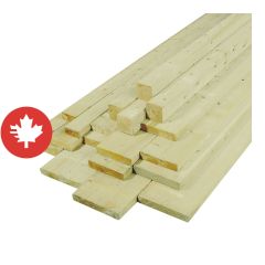 1" x 4" x 8' Épinette Sec Sélect