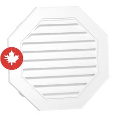 Octogonal Gable Vent - 18" - White