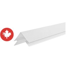 Coin extérieur CanExel Ced'R-Vue, 1" x 10', Blanc