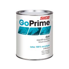 GoPrime Primer-Sealer Undercoater - Duo - 100% Acrylic Latex - Interior - White - 946 ml