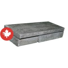 Muret Urbania, 7 7/8" x 19" x 3 5/8", Gris charbon