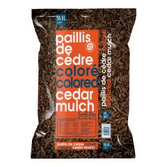 Paillis 100 % cèdre - brun foncé