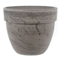 Basalt Ceramic Pot - Marble - 30 cm