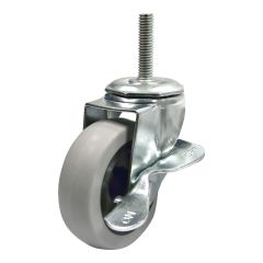 Industrial Casters for General Use - Model: Swivel / Lock - 3" x 54 mm