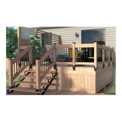 Ensemble d'étrier pour poteau latéral